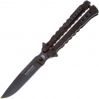 Складной нож-бабочка Балисонг Black Нокс, сталь 440, рукоять G10 Складной нож-бабочка Балисонг Black Нокс, сталь 440, рукоять G10