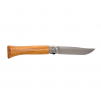Нож OPINEL №8, нержавеющая сталь, рукоять оливковое дерево Нож OPINEL №8, нержавеющая сталь, рукоять оливковое дерево