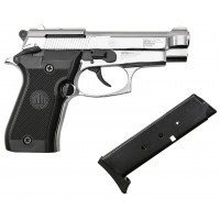 СХП Охолощенный пистолет Retay Mod 84 Beretta 84FS, кал. 9 мм, никель СХП Охолощенный пистолет Retay Mod 84 Beretta 84FS, кал. 9 мм, никель
